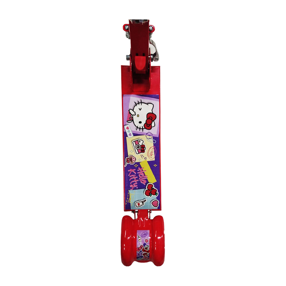 Scooter Patin del diablo para niños con luz Hello Kitty Rojo
