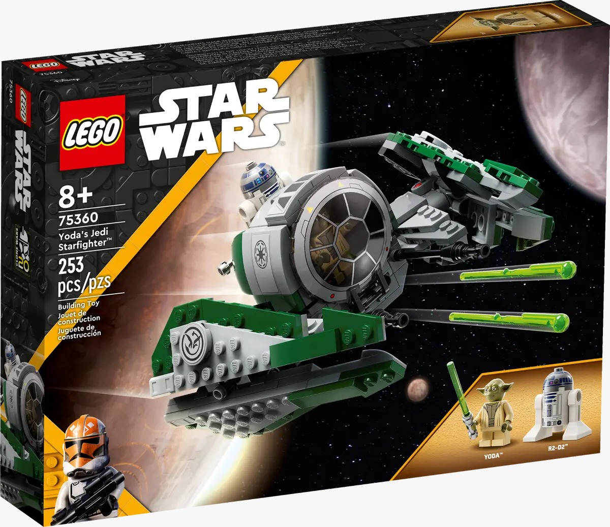 Lego Set Star Wars Caza Estelar Jedi De Yoda 75360 Game Center