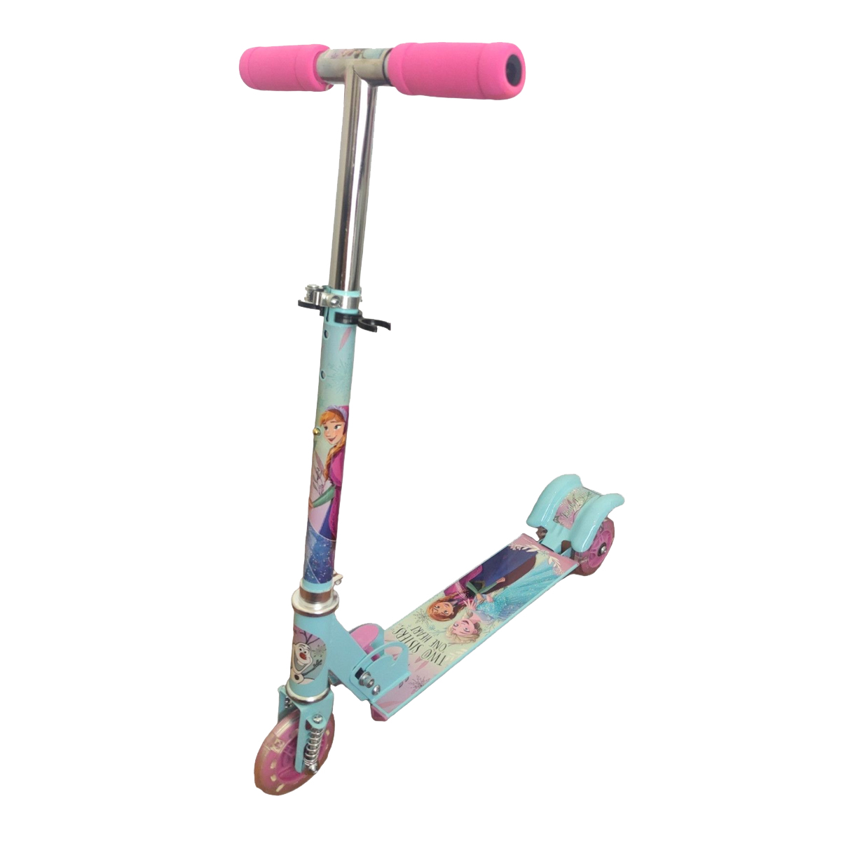 Scooter Patin del diablo para niños con luz Frozen Azul