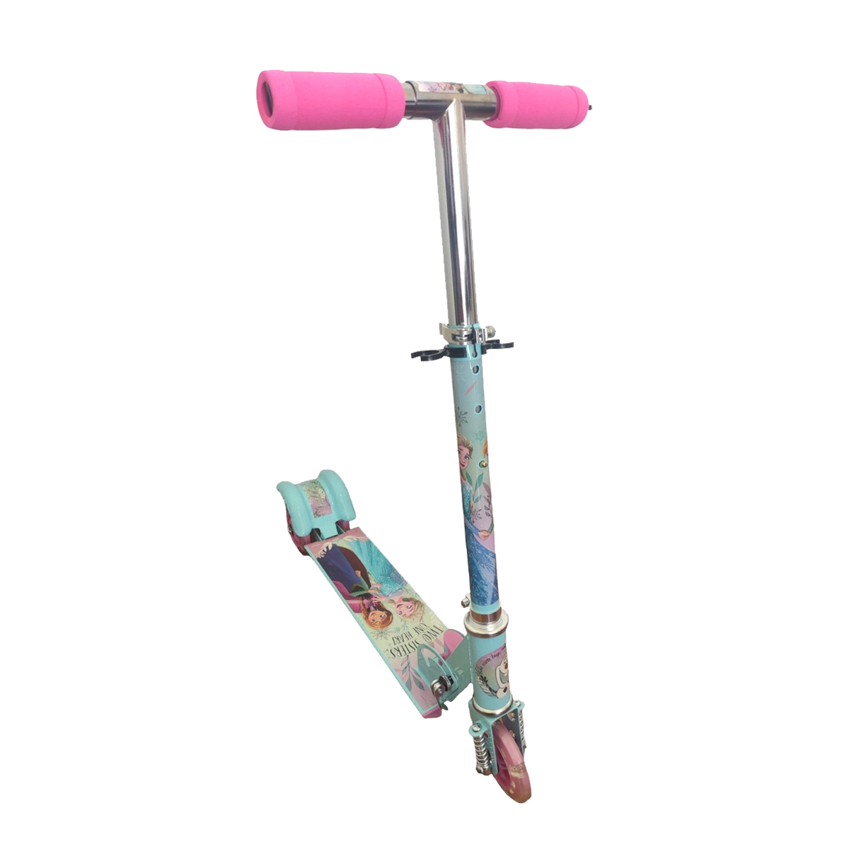 Scooter Patin del diablo para niños con luz Frozen Azul