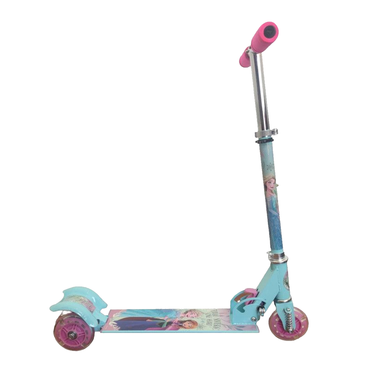 Scooter Patin del diablo para niños con luz Frozen Azul