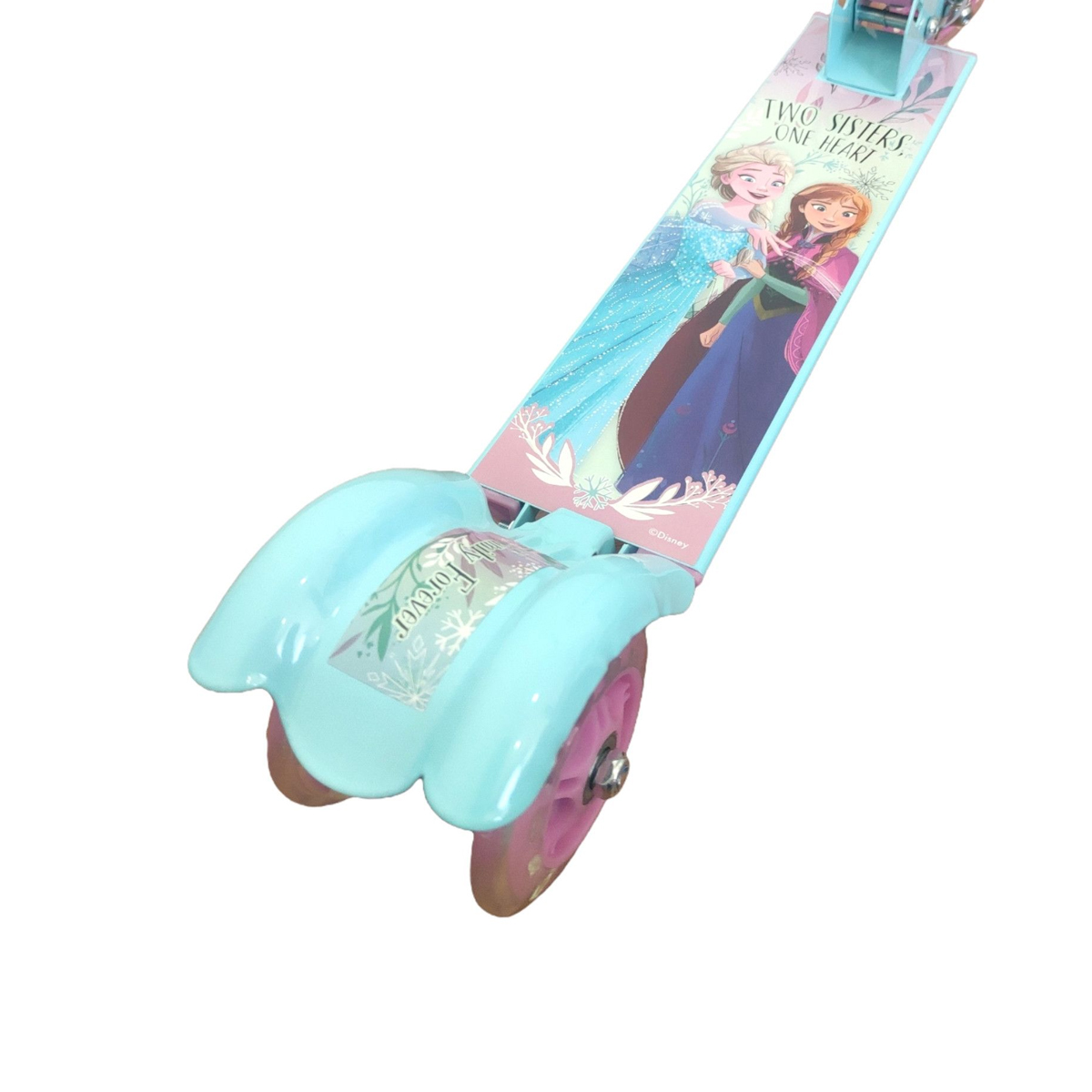 TITAN Flower Power Princess - Patinete plegable de aluminio para niñas con  ruedas de luz LED (edad 5 + años), color azul