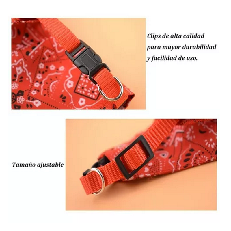 Collar Para Perro Gato Pañuelo Paliacate Varios Tamaños