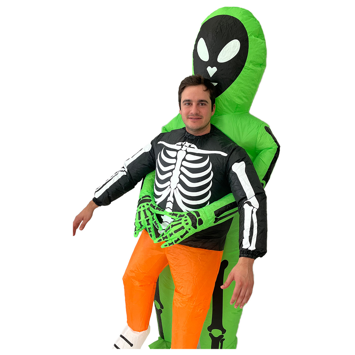 Disfraz inflable de alien huesos Halloween marcianos ufo 3 tallas disponibles