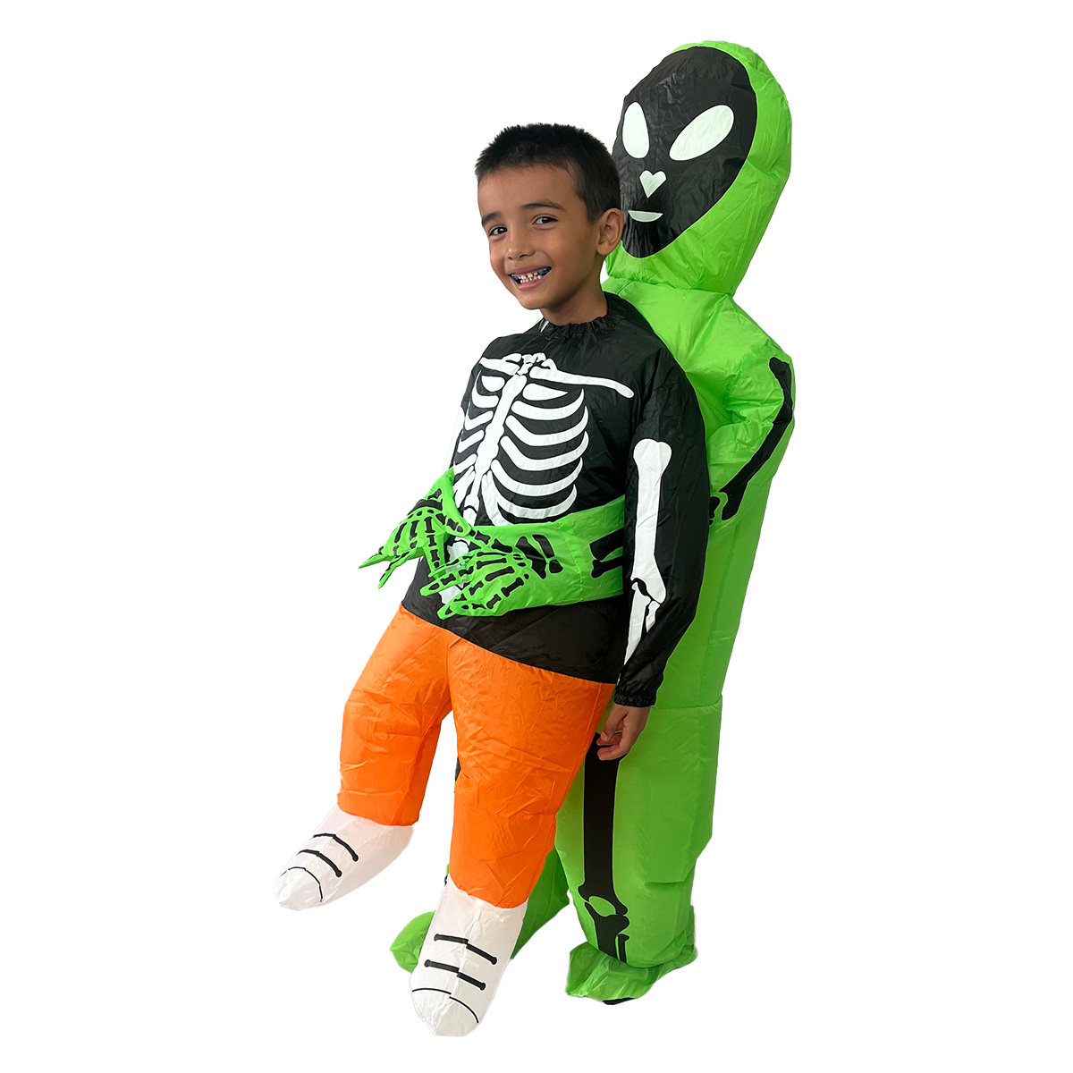 Disfraz inflable de alien huesos Halloween marcianos ufo 3 tallas disponibles