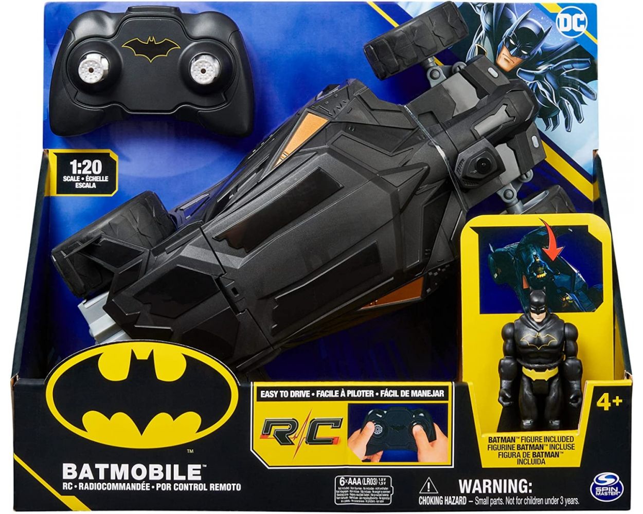 DC Comics Coche por Control Remoto Batimóvil de Batman