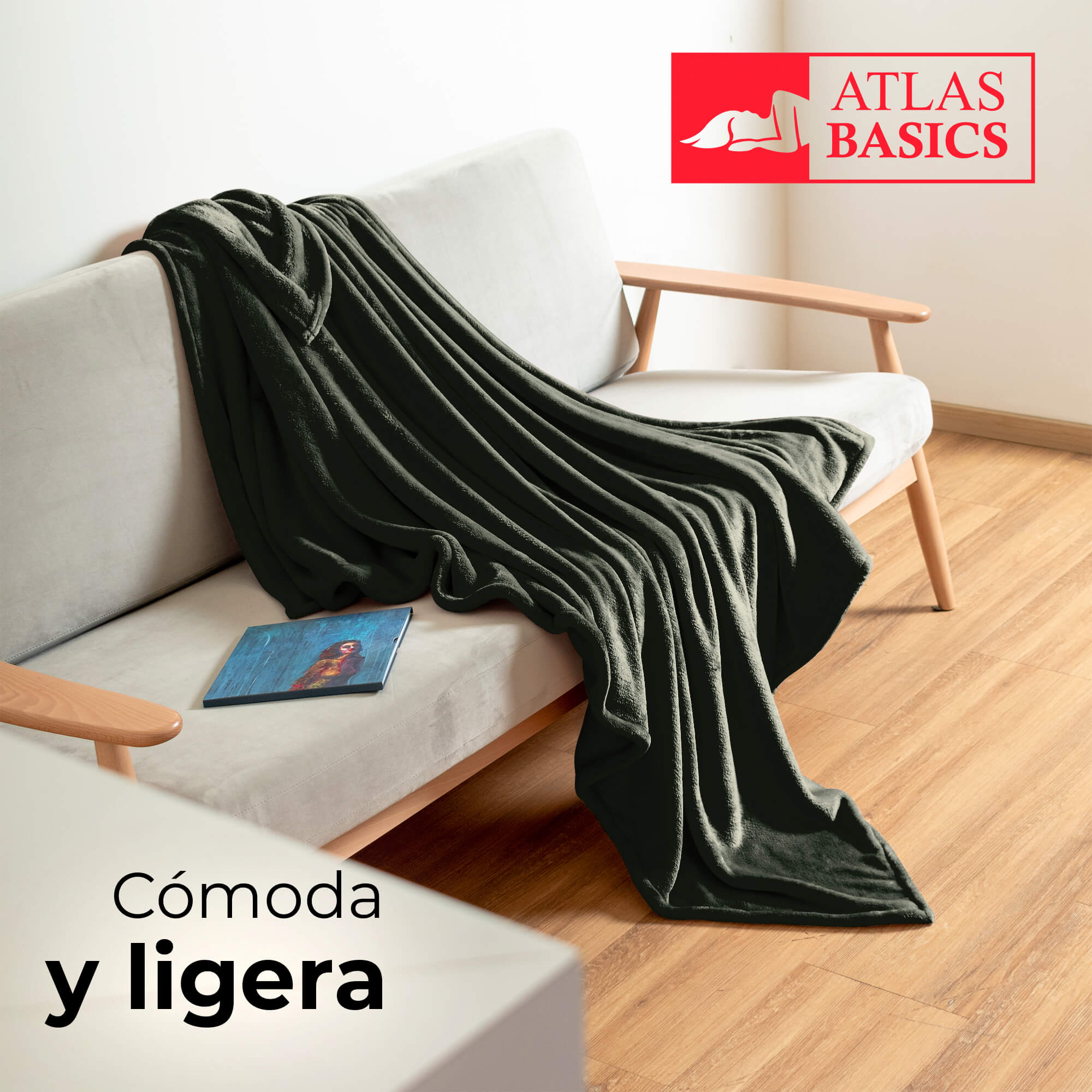 Edredón Matrimonial Spring Air + Almohada + Sabana + Frazada | coral/gris