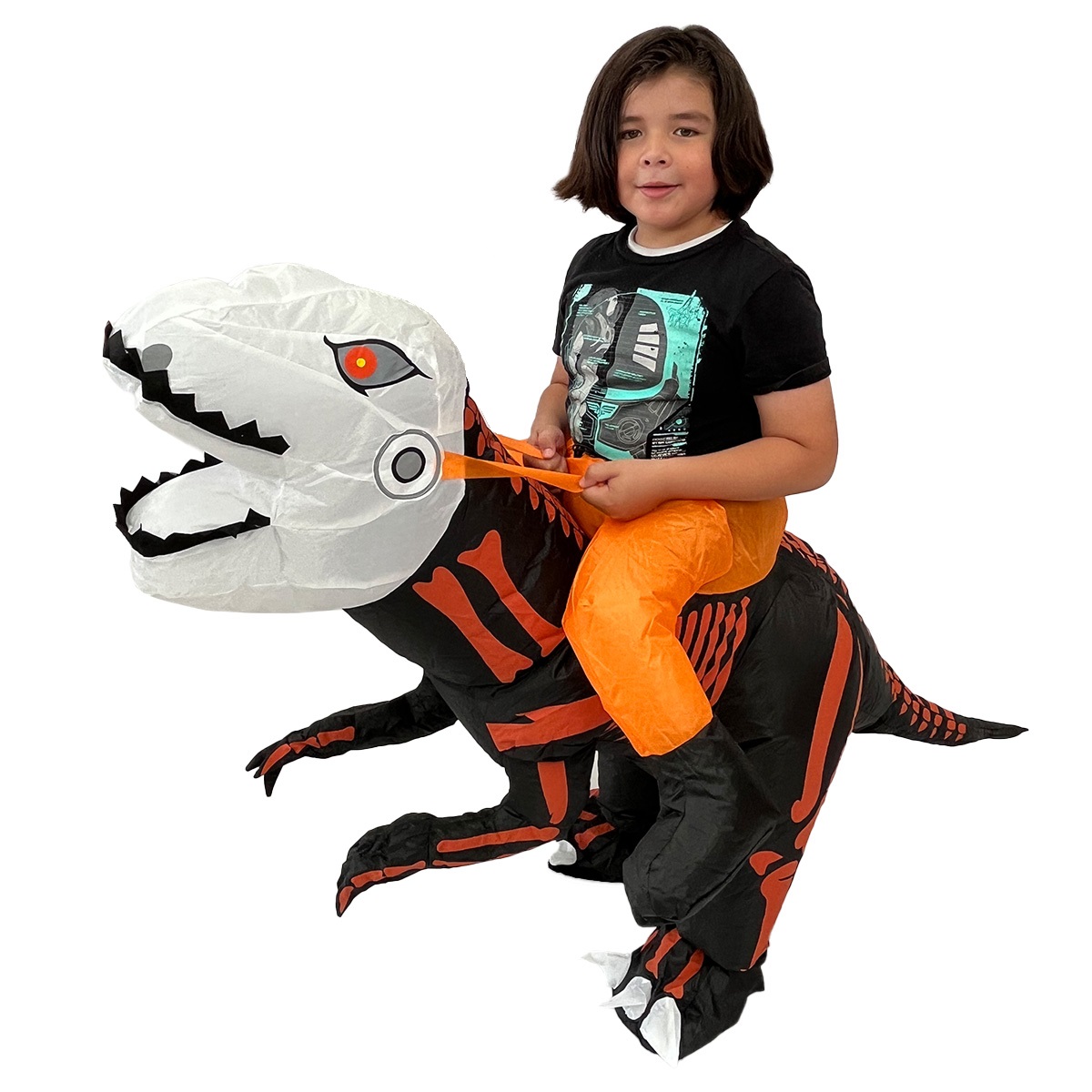 Disfraz inflable de dinosaurio Velociraptor premium halloween 3 tallas disponibles.