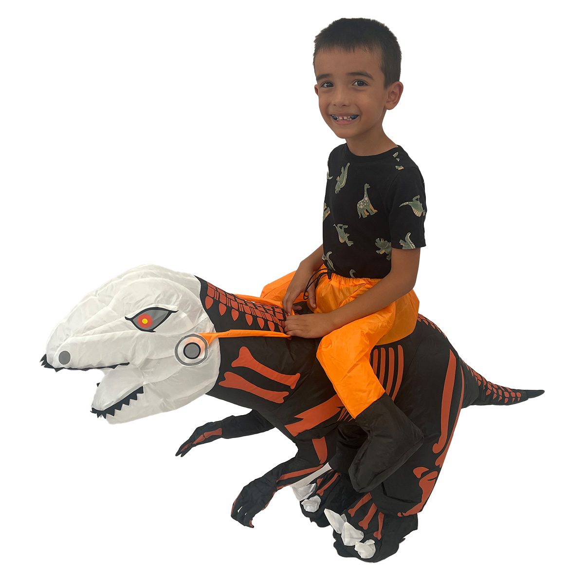 Disfraz inflable de dinosaurio Velociraptor premium halloween 3 tallas disponibles.