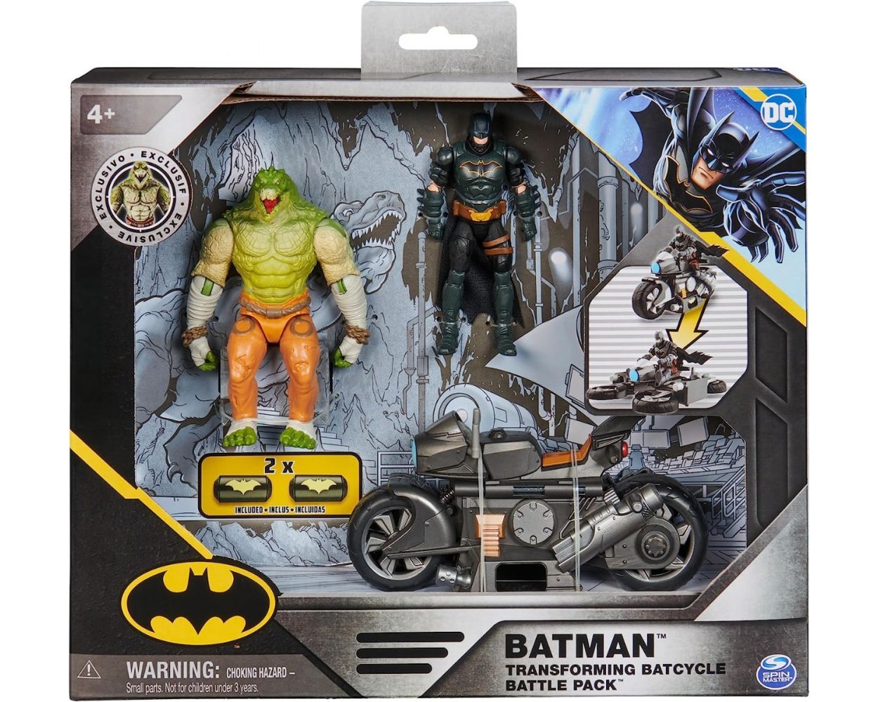 Batman Dc Comics Set con Figuras de acción de y Killer Croc de 10 cm