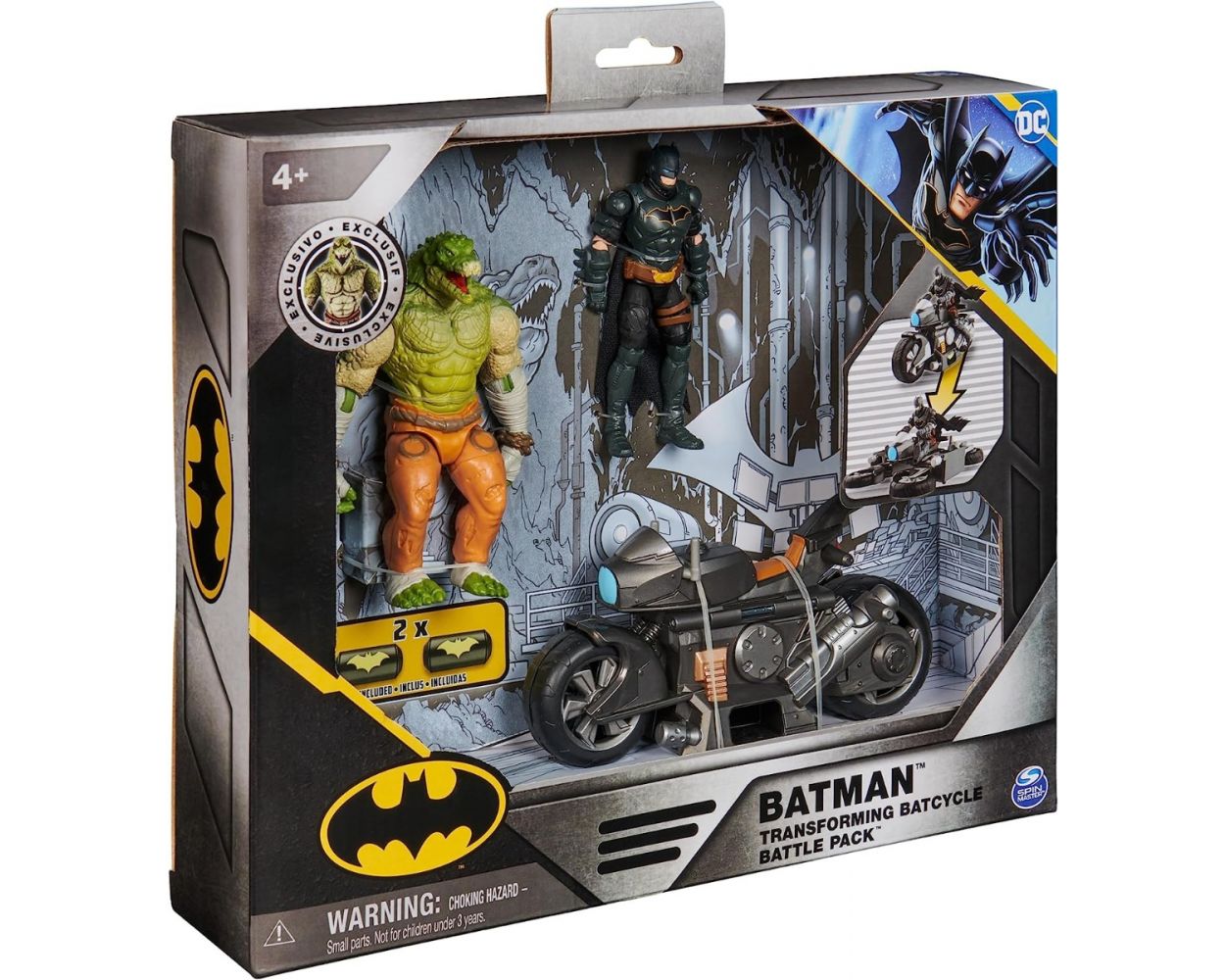 Batman Dc Comics Set con Figuras de acción de y Killer Croc de 10 cm