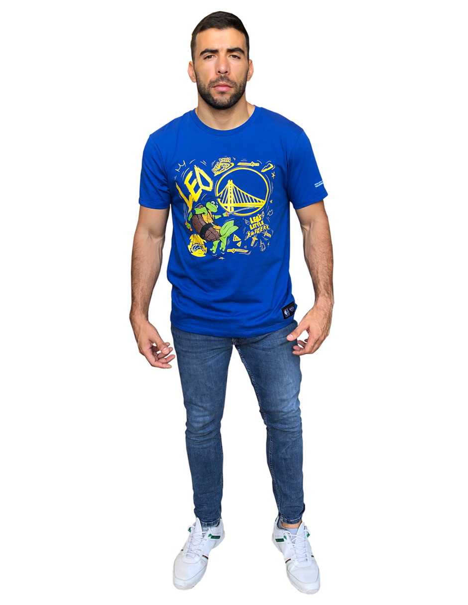 Playera Original NBA Tortugas Ninja Warriors -Leo