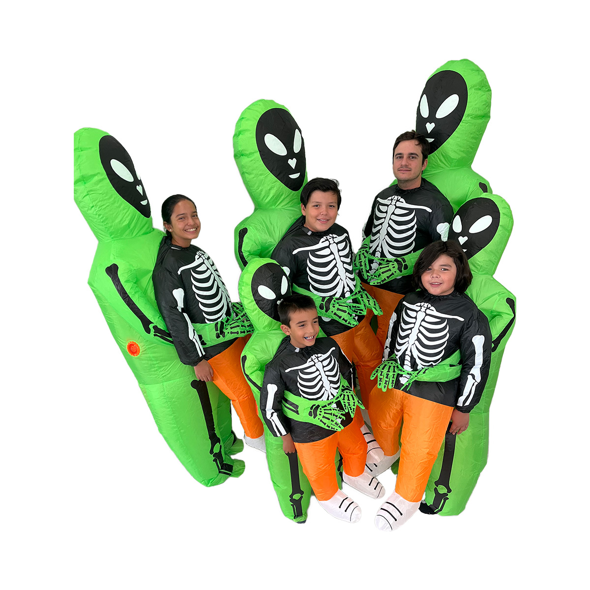 Disfraz inflable de alien huesos Halloween marcianos ufo 3 tallas disponibles