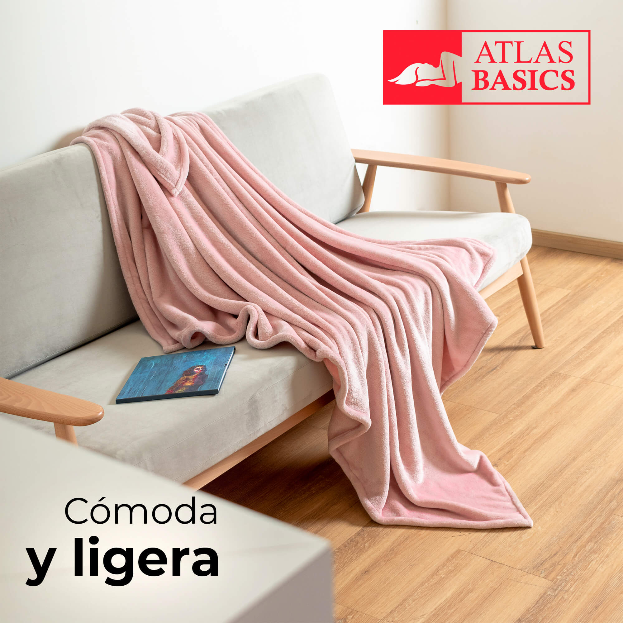 Edredón queen size Spring Air + Almohada + Sabana + Frazada  salmon/khaki
