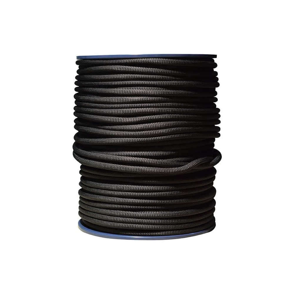 Cuerda para Alpinismo y Usos Múltiples Tendon Estática Con una longitud y grosor óptimos Diseñada con precisión y fabricada con los materiales más resistentes Negro Calibre 11 mm Longitud 100 Mts