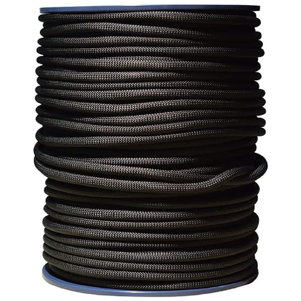 Cuerda para Alpinismo y Usos Múltiples Tendon Estática Con una longitud y grosor óptimos Diseñada con precisión y fabricada con los materiales más resistentes Negro Calibre 11 mm Longitud 100 Mts