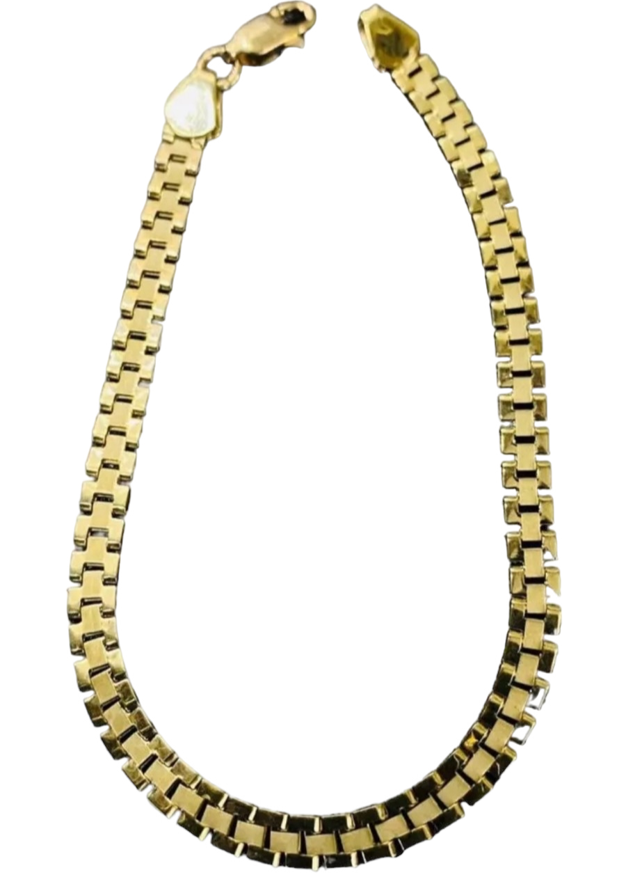 Pulsera Estilo Baby Rolex En Oro 10 Kilates + Obsequio