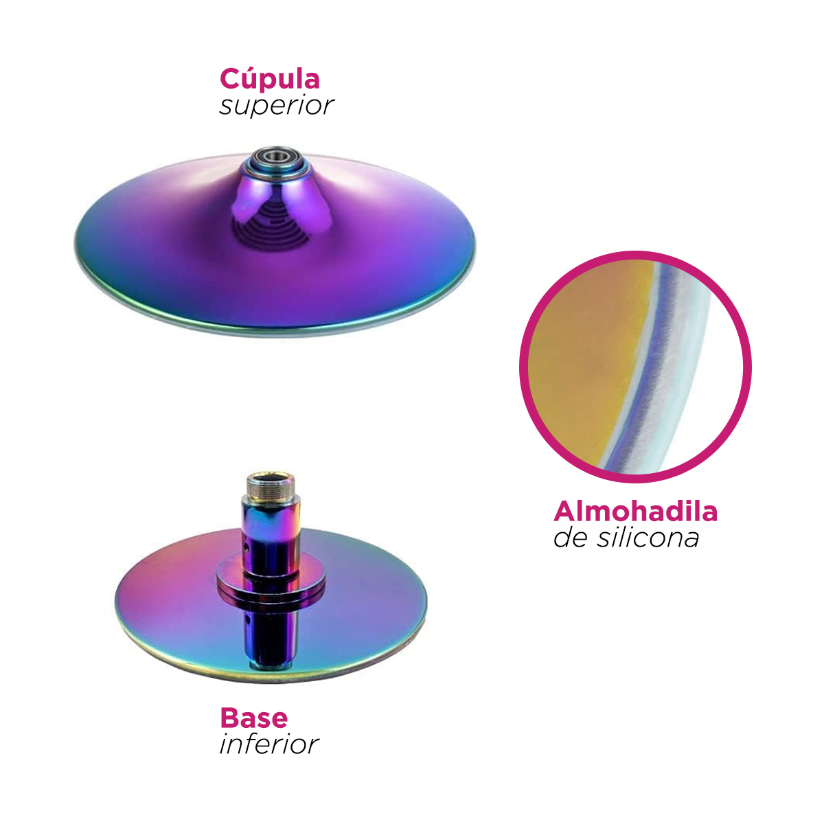  Tubo Portátil Pole Dance Ejercicio Tornasol