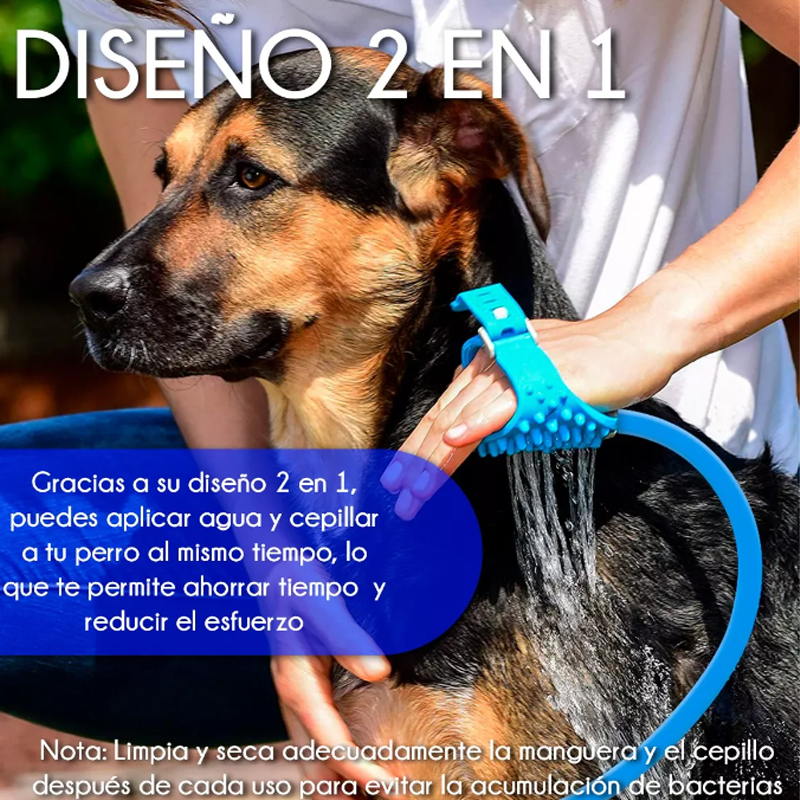 Guante De Baño Para Perro Con Manguera Ducha Limpieza .