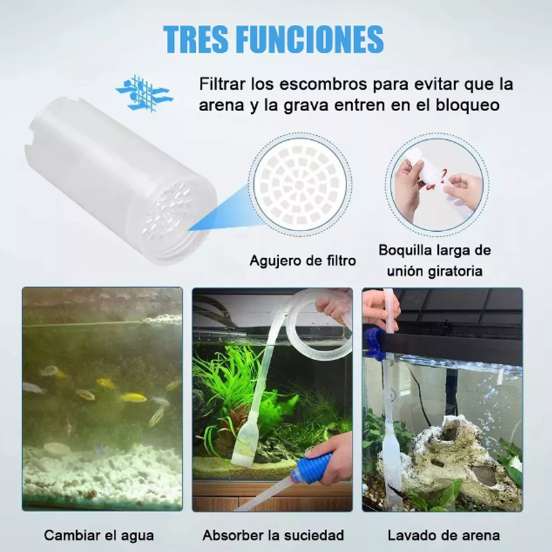 Peceras Raspadores De Algas 5 En 1 Kit De Acuario Limpieza