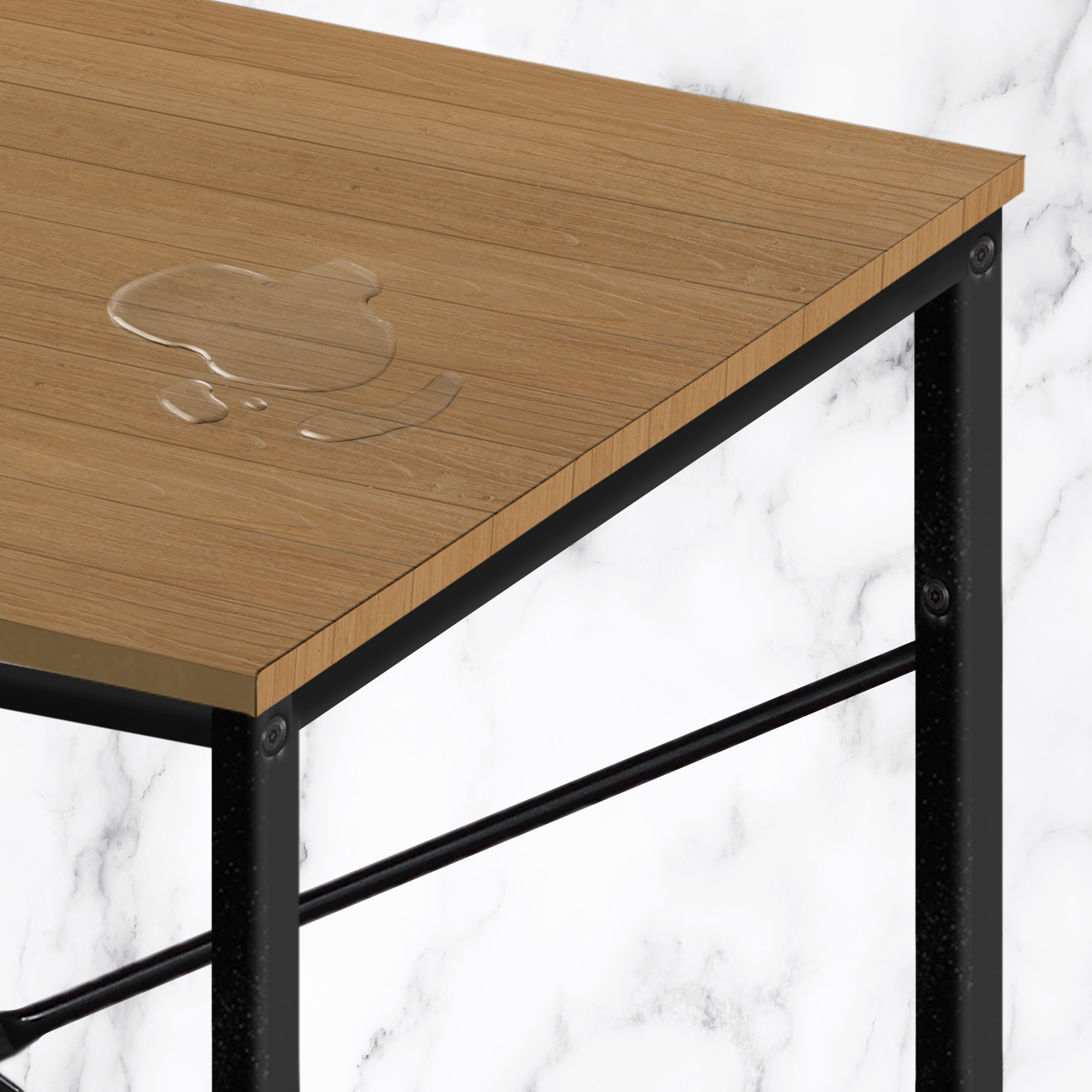 Escritorio de Metal y Acabados Tipo Madera Magma Life