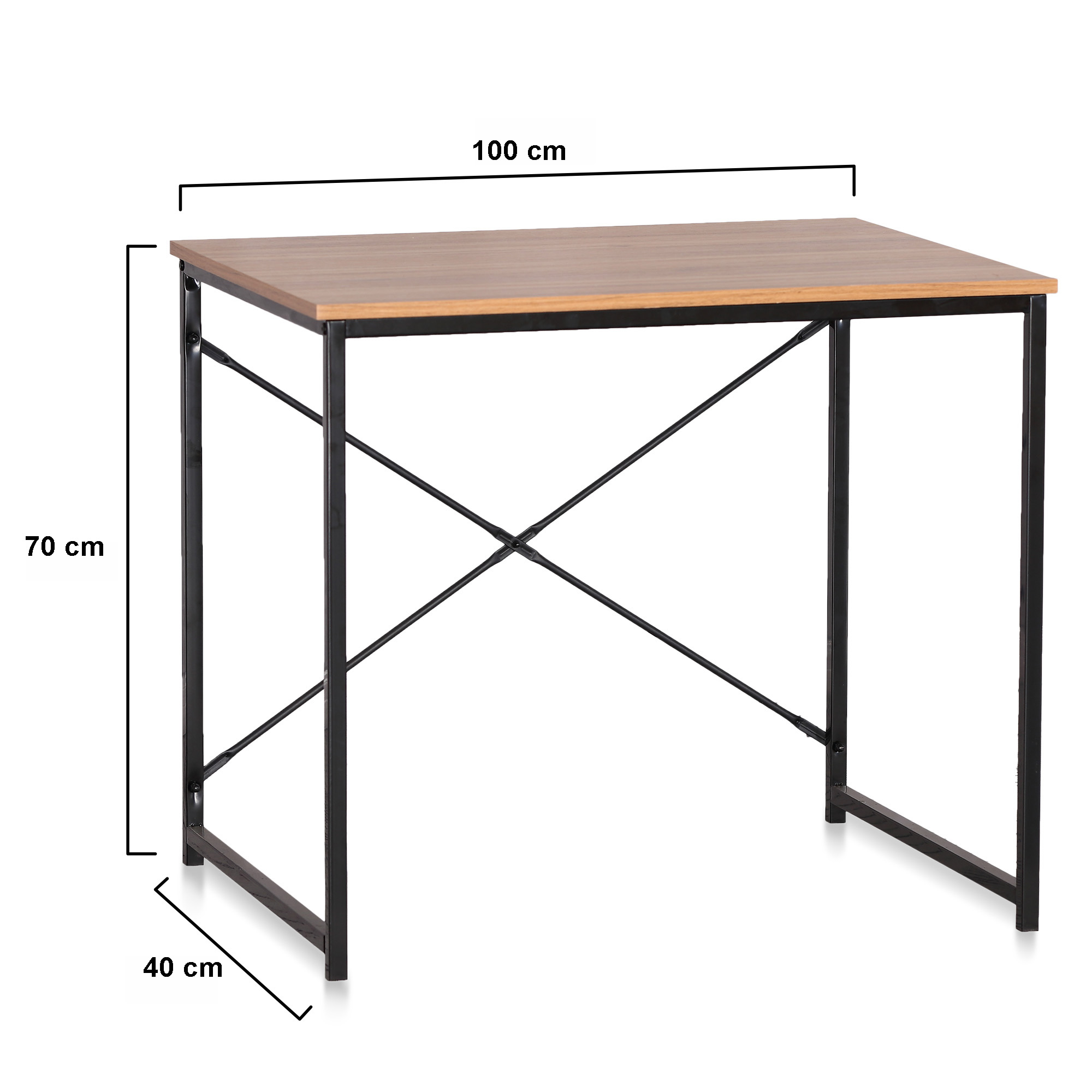 Escritorio de Metal y Acabados Tipo Madera Magma Life
