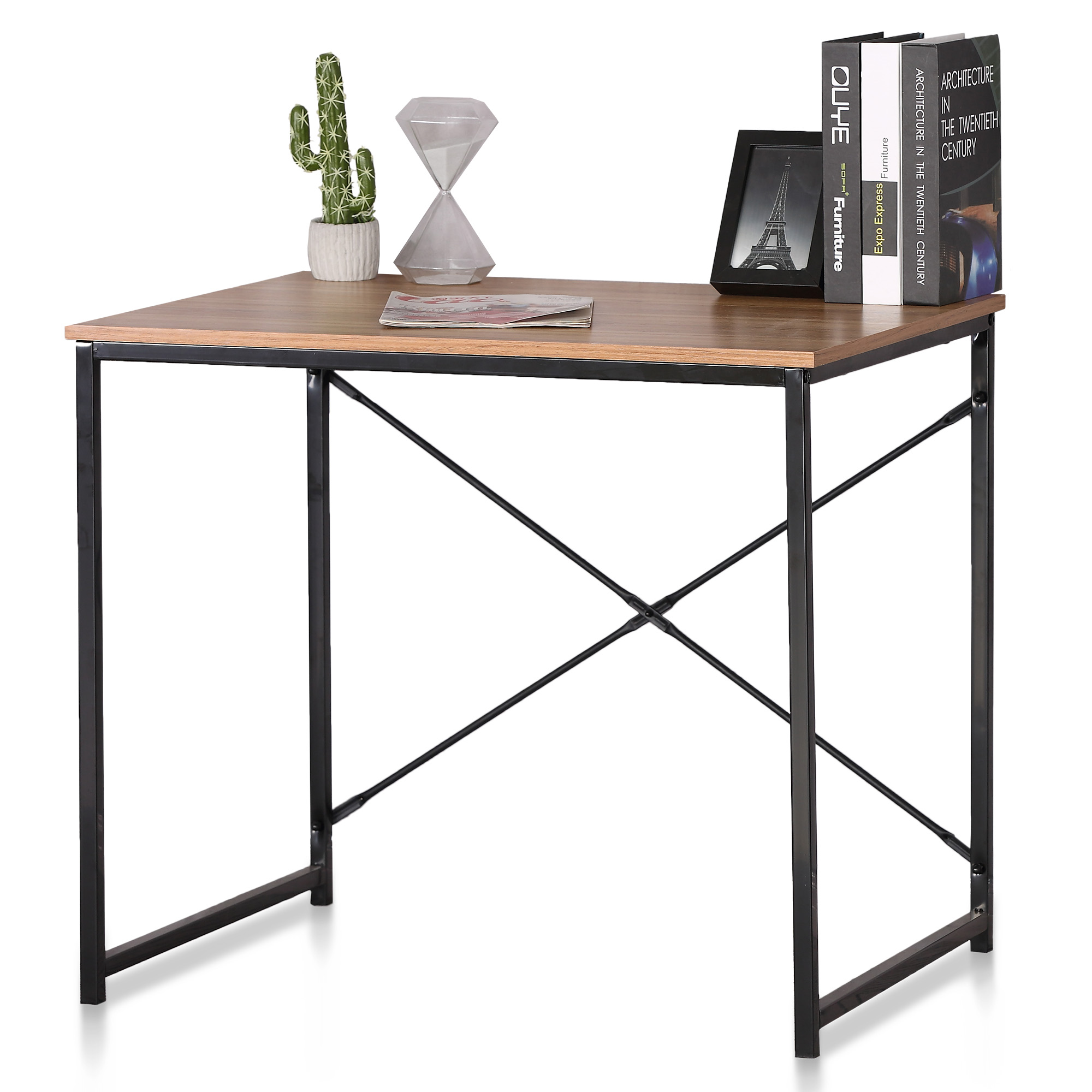 Escritorio de Metal y Acabados Tipo Madera Magma Life