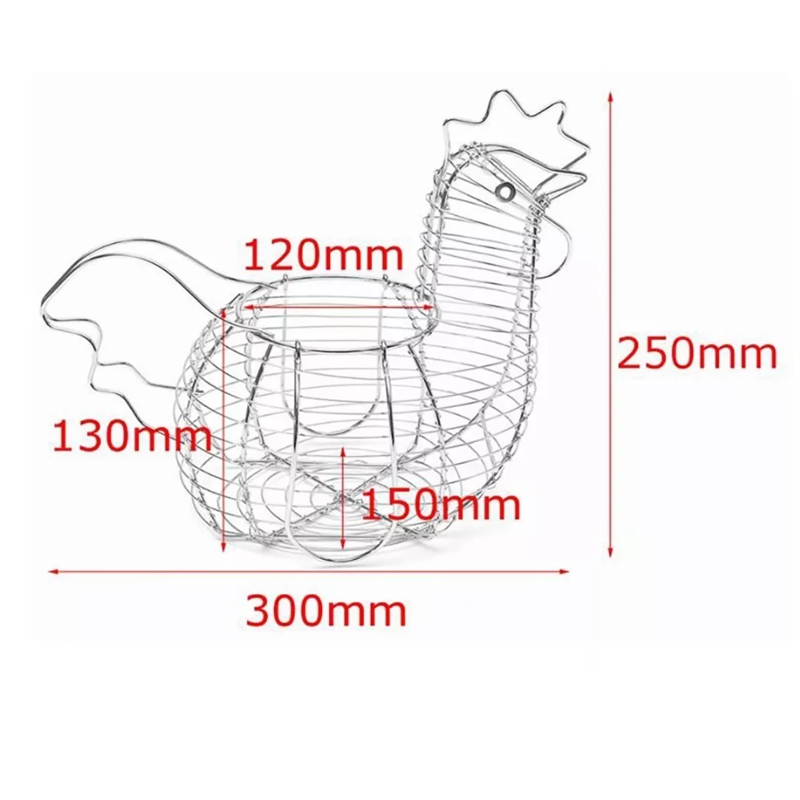 Huevera Canasta Para Huevos Gallina Recipiente Organizador.