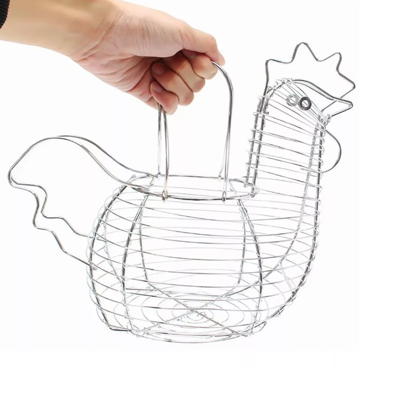 Huevera Canasta Para Huevos Gallina Recipiente Organizador.
