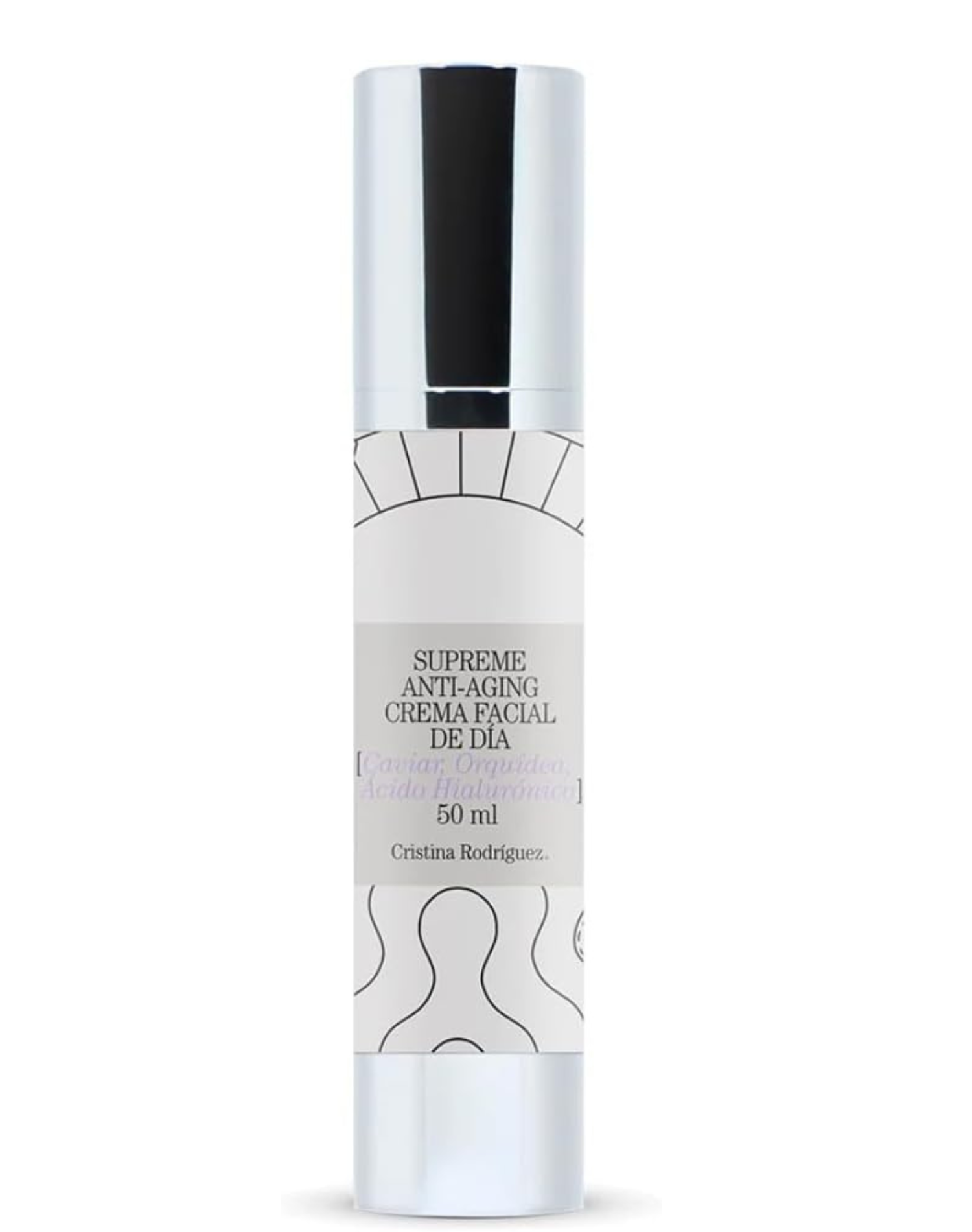 CRISTINA RODRIGUEZ Supreme Anti-Aging Crema Facial Rutina de Día y Noche Caviar Colágeno Ácido Hialuronico 50 ml