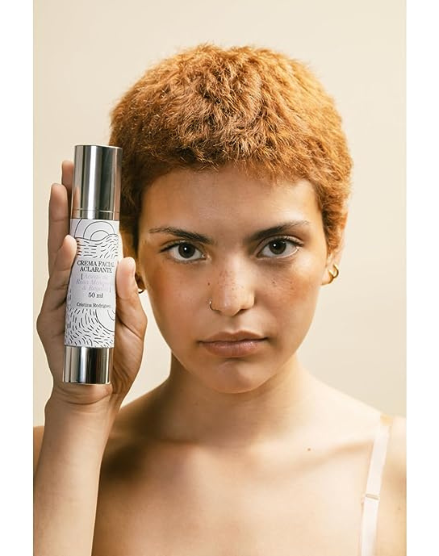 CRISTINA RODRIGUEZ Crema Facial Aclarante Aceite de Rosa Mosqueta y Regaliz Rutina Facial 50ml 