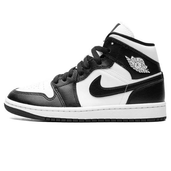 Tenis Air Jordan 1 Mid Negro/blanco Mujer