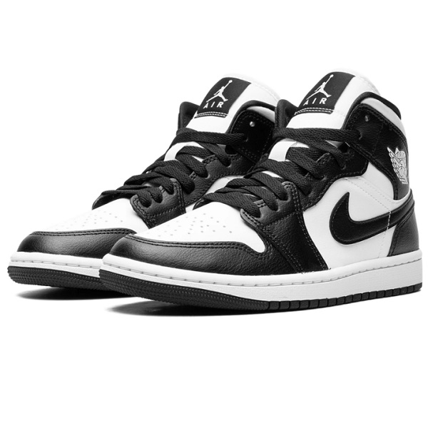 Tenis Air Jordan 1 Mid Negro/blanco Mujer