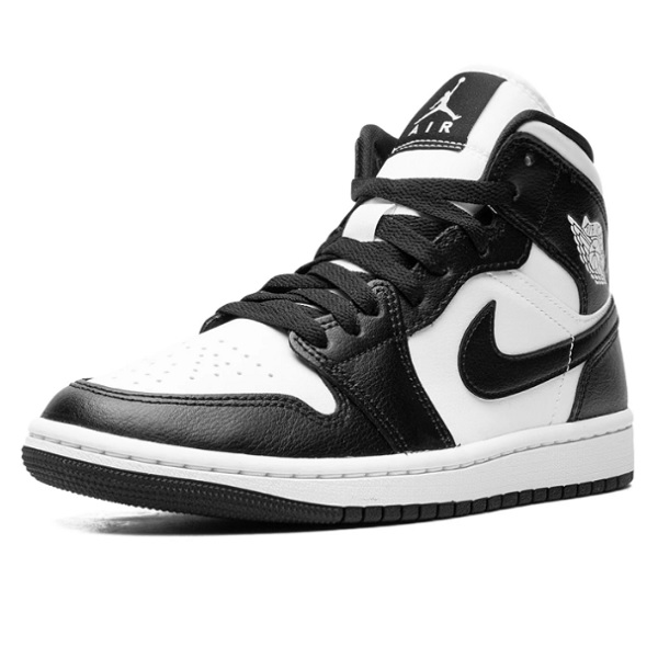 Tenis Air Jordan 1 Mid Negro/blanco Mujer
