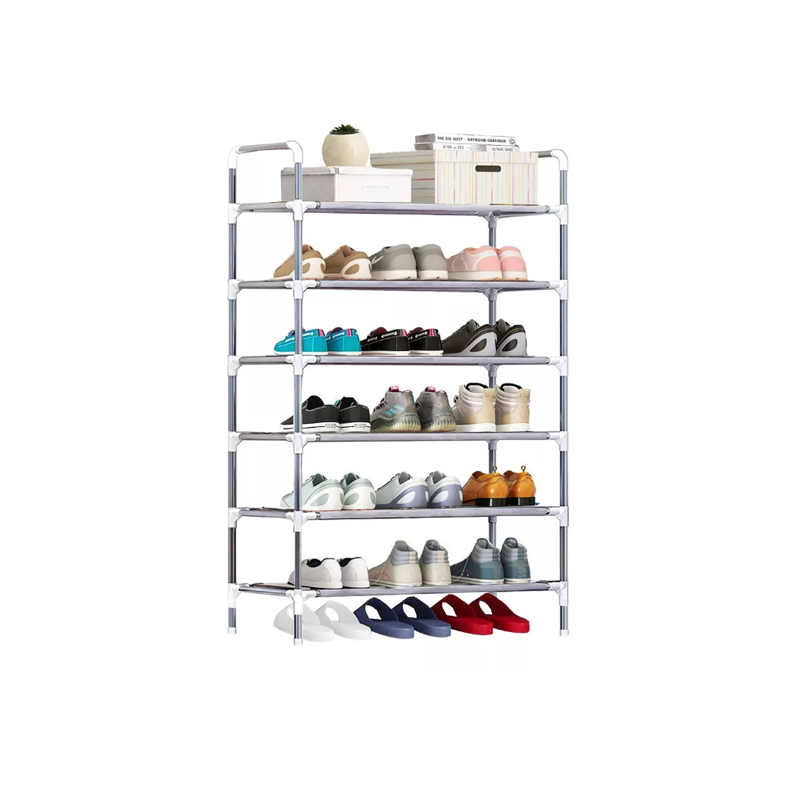Zapatera Organizador Acero Inoxidable Capacidad 18 Pares de Zapatos 6 Niveles