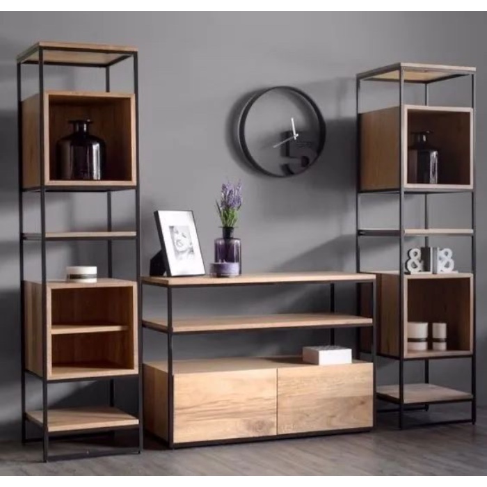 Mueble de tv industrial Kuadro