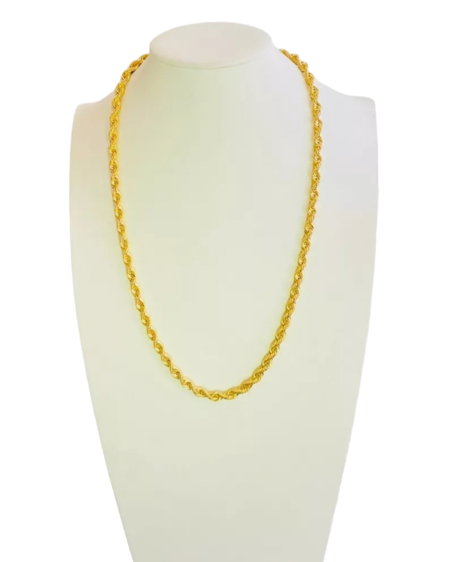 Cadena Torzal 55 Cm X 6 Mm Oro 14K + Obsequio