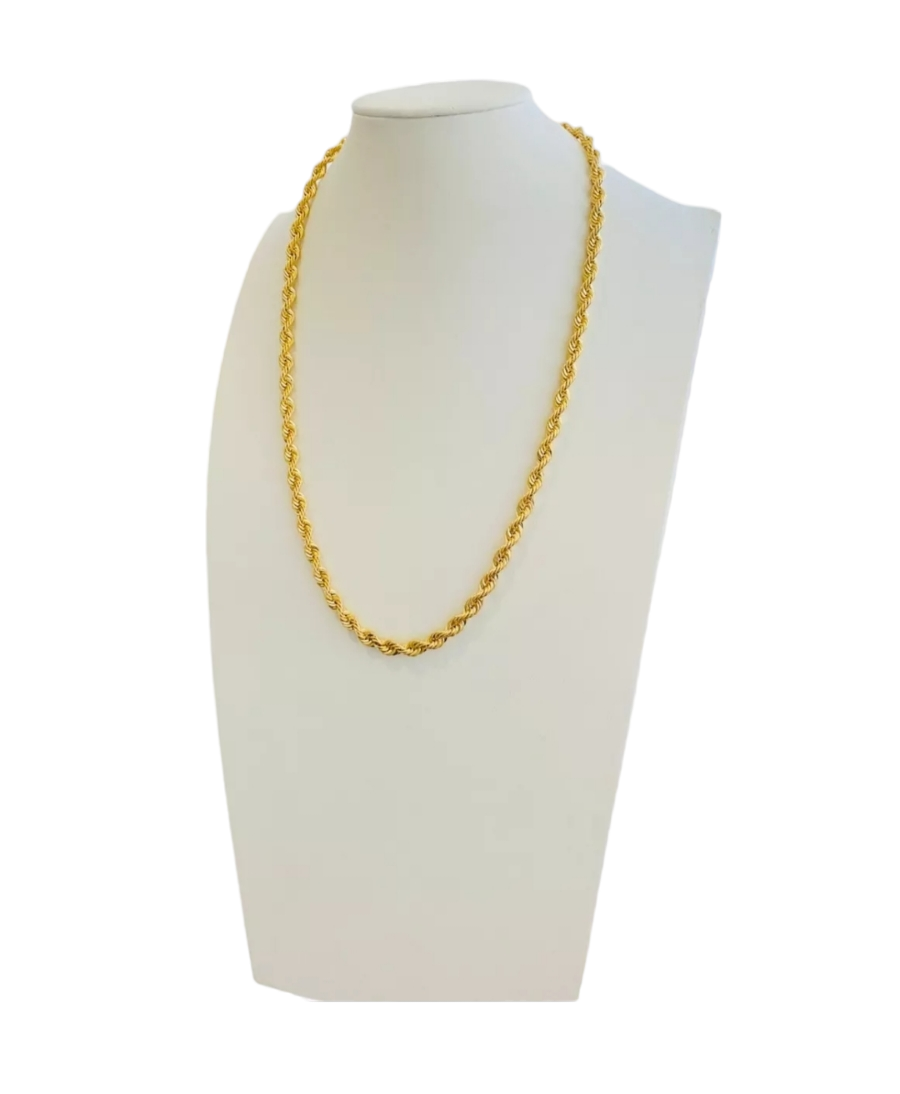 Cadena Torzal 55 Cm X 6 Mm Oro 14K + Obsequio