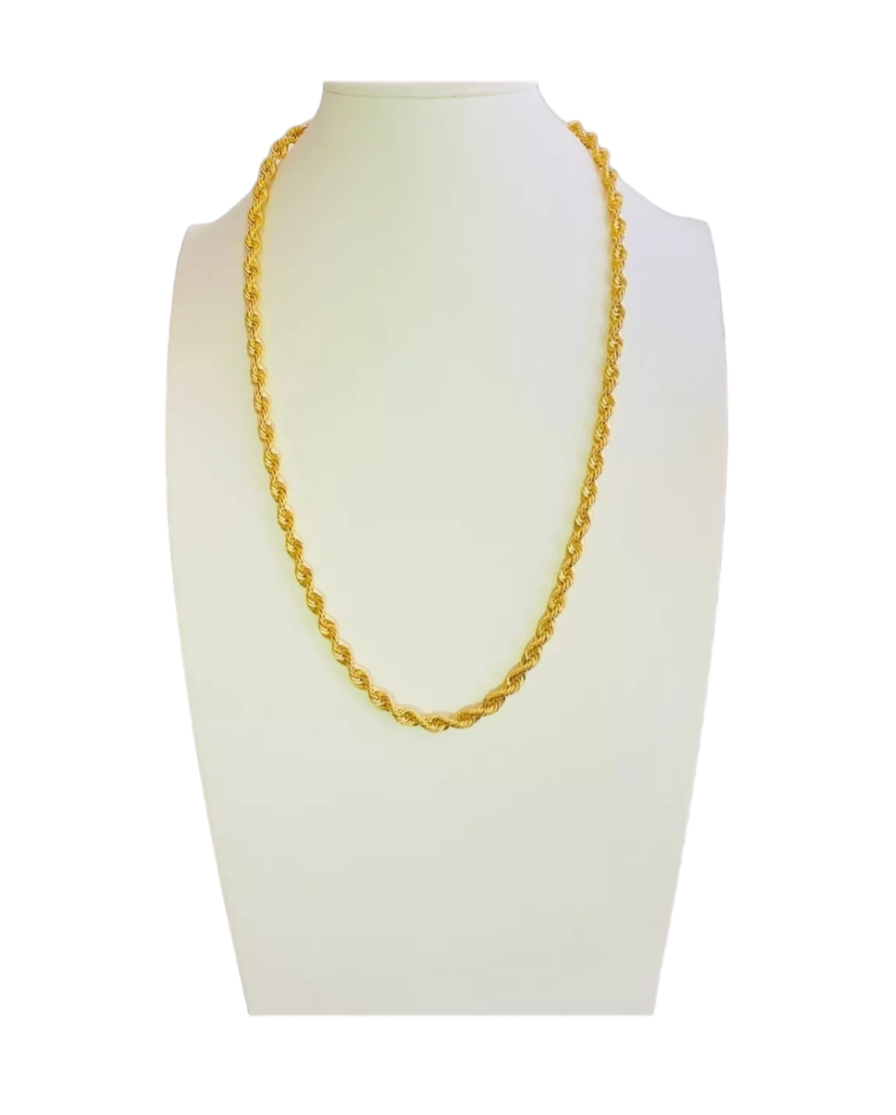 Cadena Torzal 55 Cm X 6 Mm Oro 14K + Obsequio