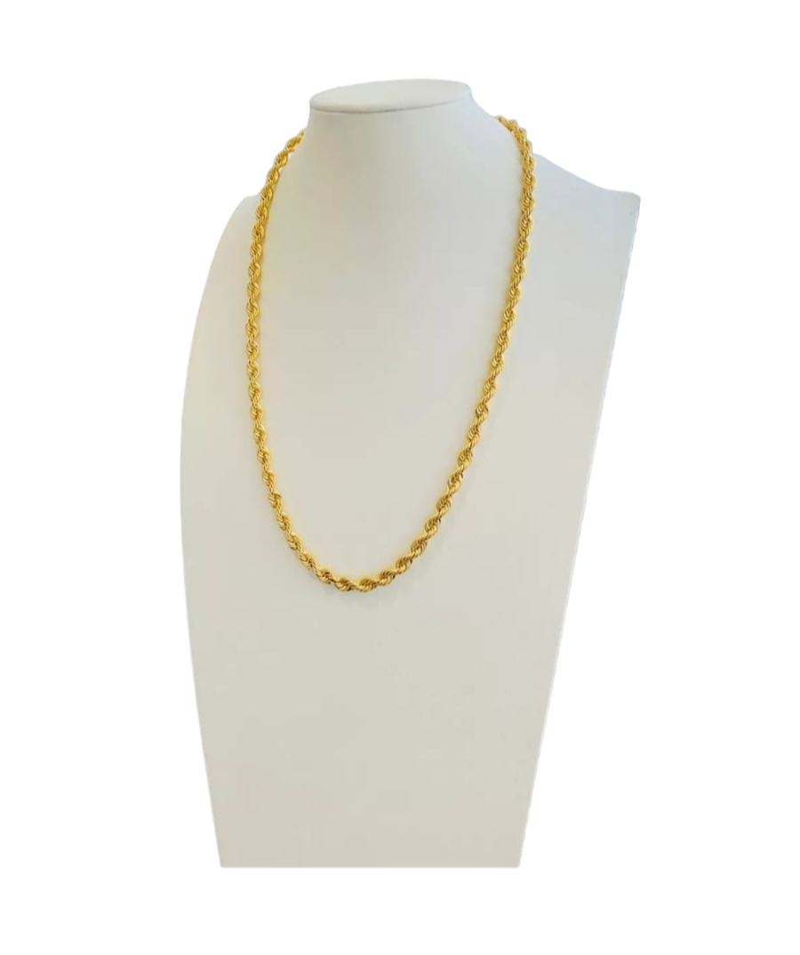 Cadena Torzal 55 Cm X 6 Mm Oro 14K + Obsequio