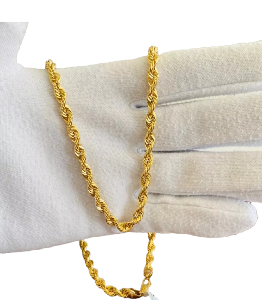 Cadena Torzal 55 Cm X 6 Mm Oro 14K + Obsequio