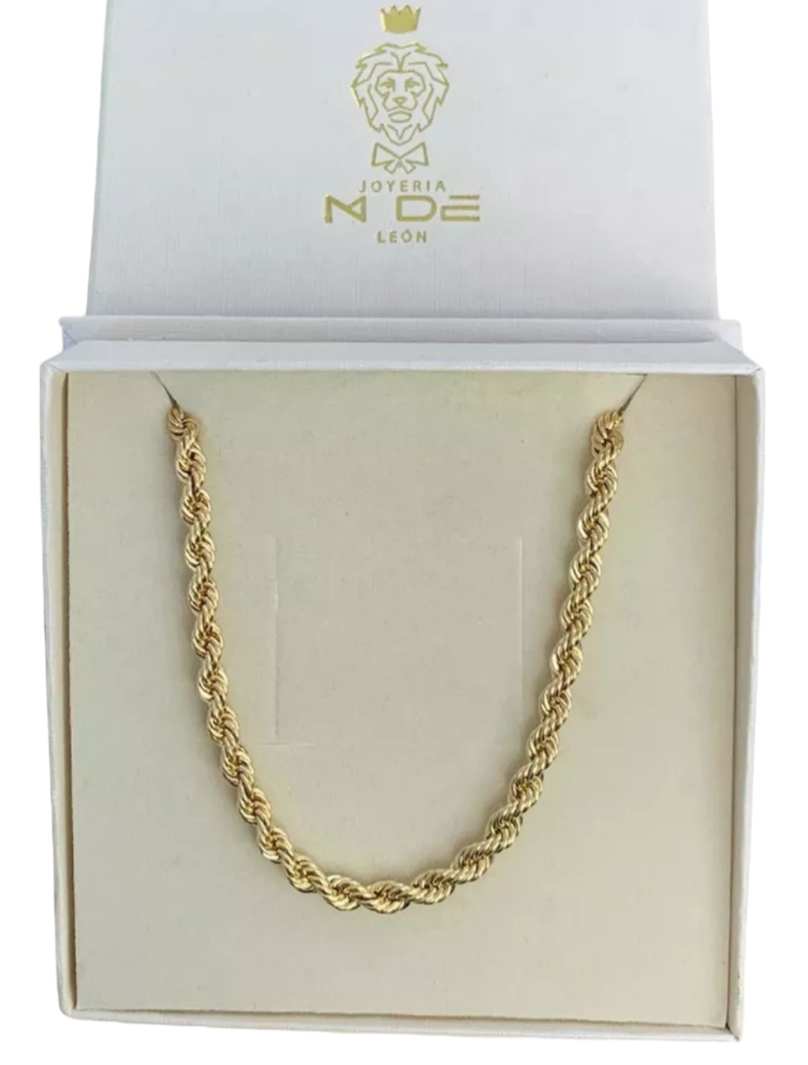 Cadena Torzal 55 Cm X 6 Mm Oro 14K + Obsequio