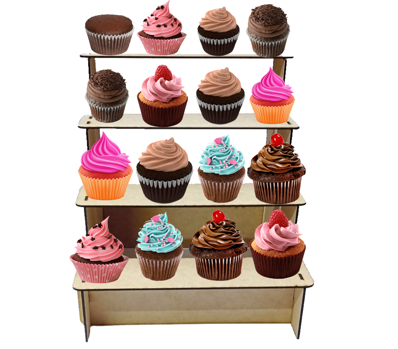 Escalera para Cupcakes Organizador Ideal para Tus Pasteles