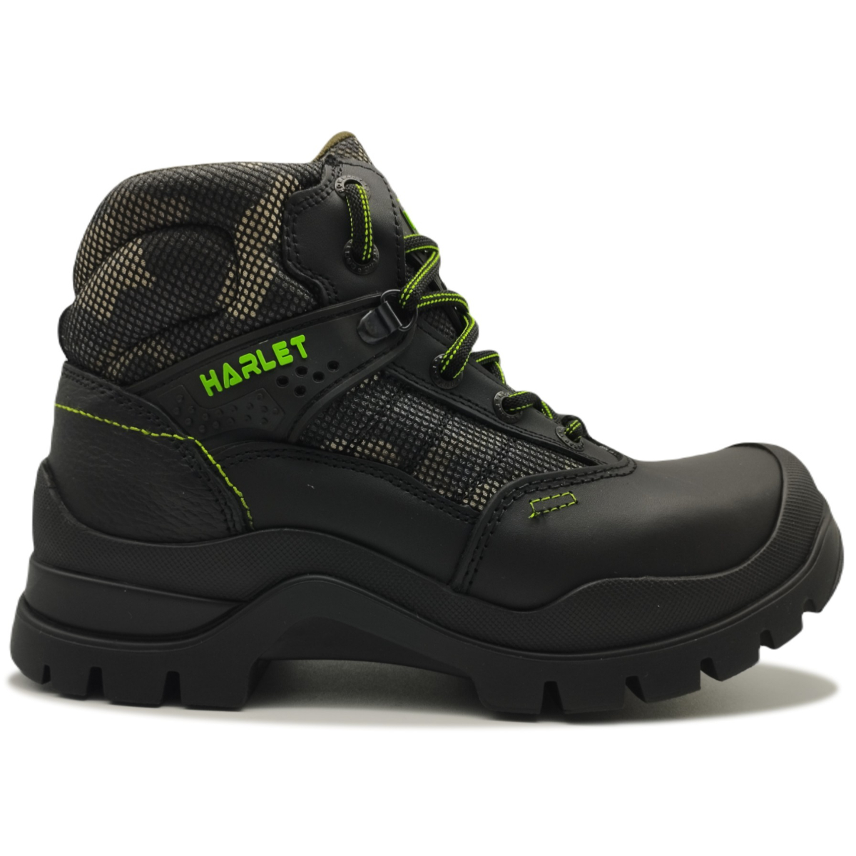 Bota Táctica de Piel ideal para Trabajo de Seguridad puntera Reforzada 4402