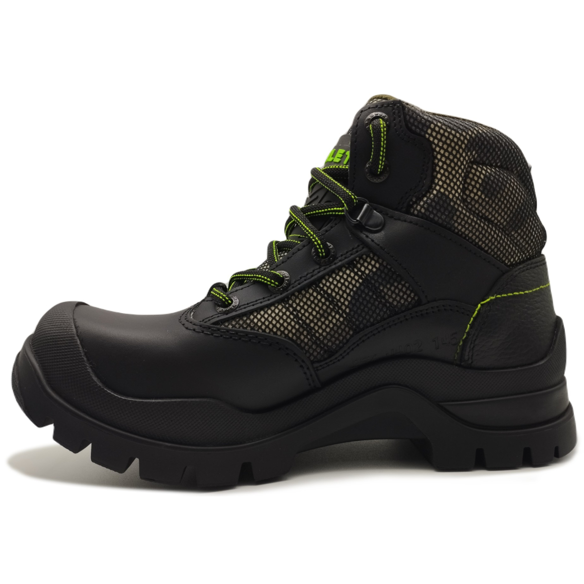 Bota Táctica de Piel ideal para Trabajo de Seguridad puntera Reforzada 4402