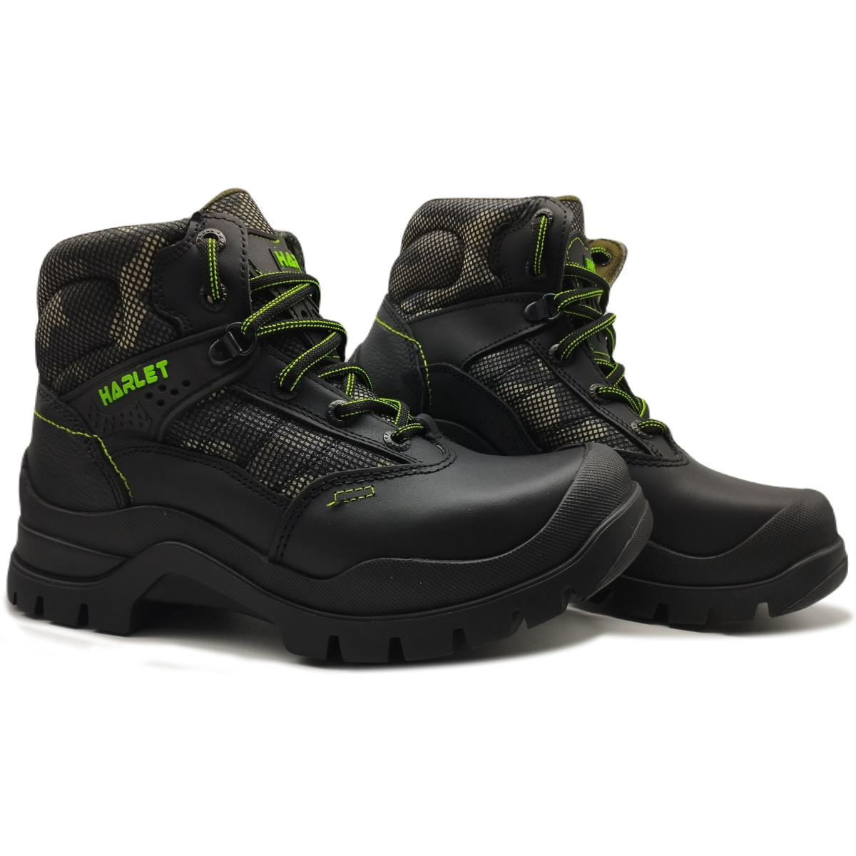 Bota Táctica de Piel ideal para Trabajo de Seguridad puntera Reforzada 4402
