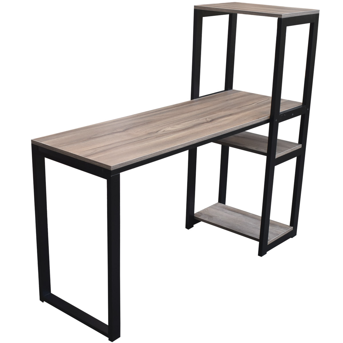 Escritorio de madera con repisas Hogare, Cubierta Fabricada en melamina, y estructura de madera estufada de primera calidad