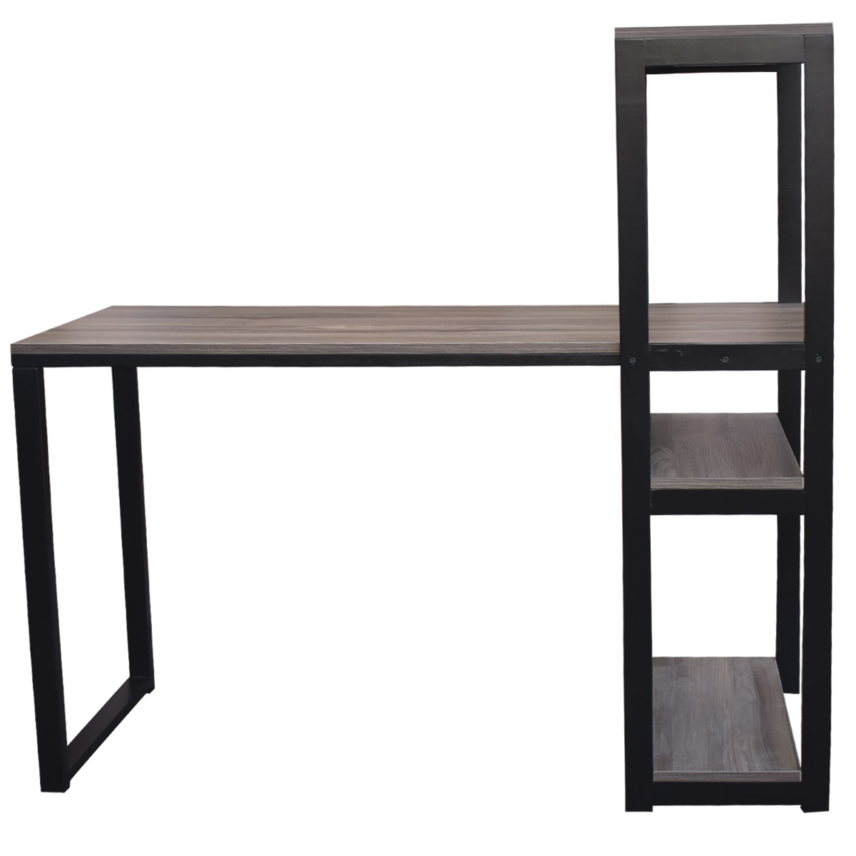 Escritorio de madera con repisas Hogare, Cubierta Fabricada en melamina, y estructura de madera estufada de primera calidad