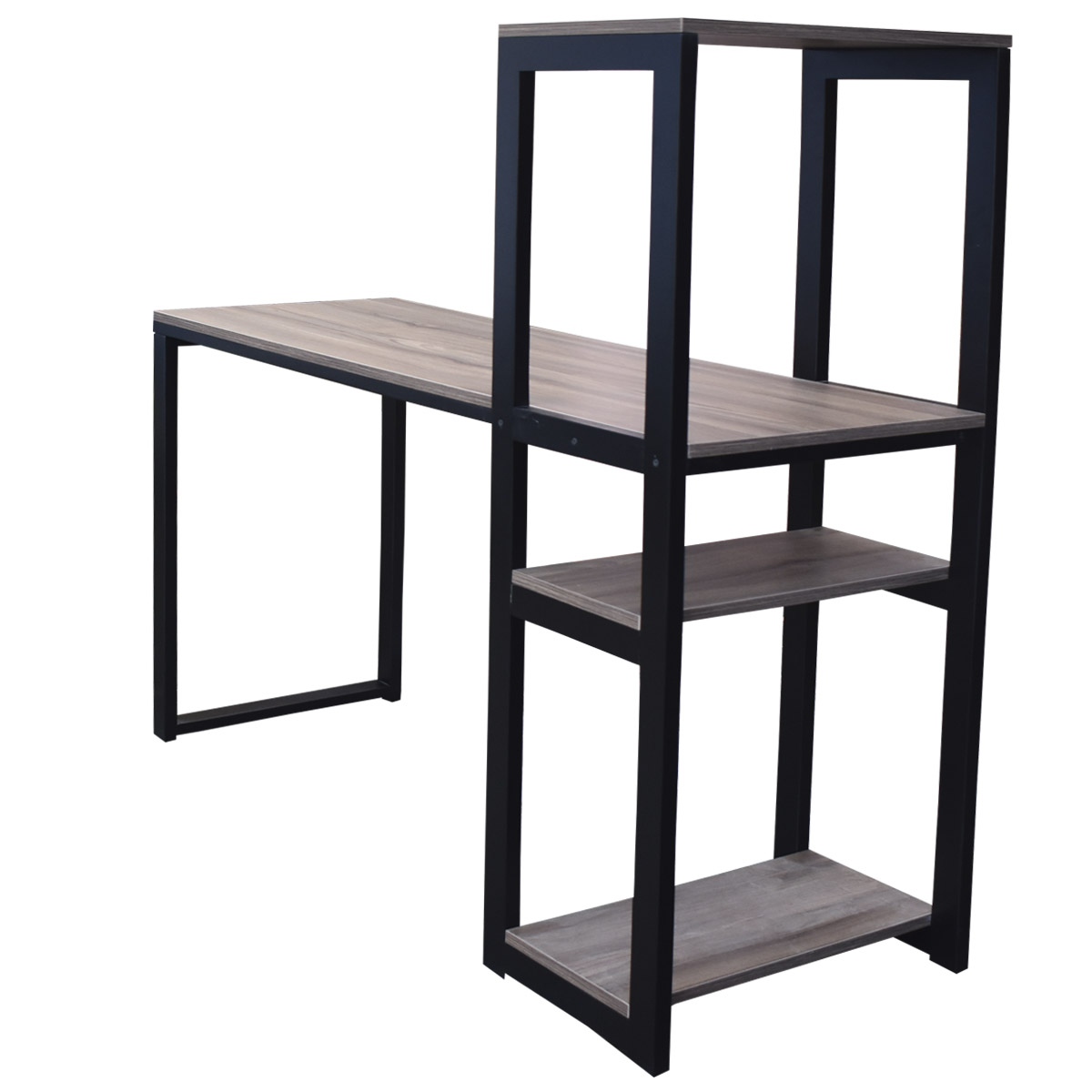 Escritorio de madera con repisas Hogare, Cubierta Fabricada en melamina, y estructura de madera estufada de primera calidad