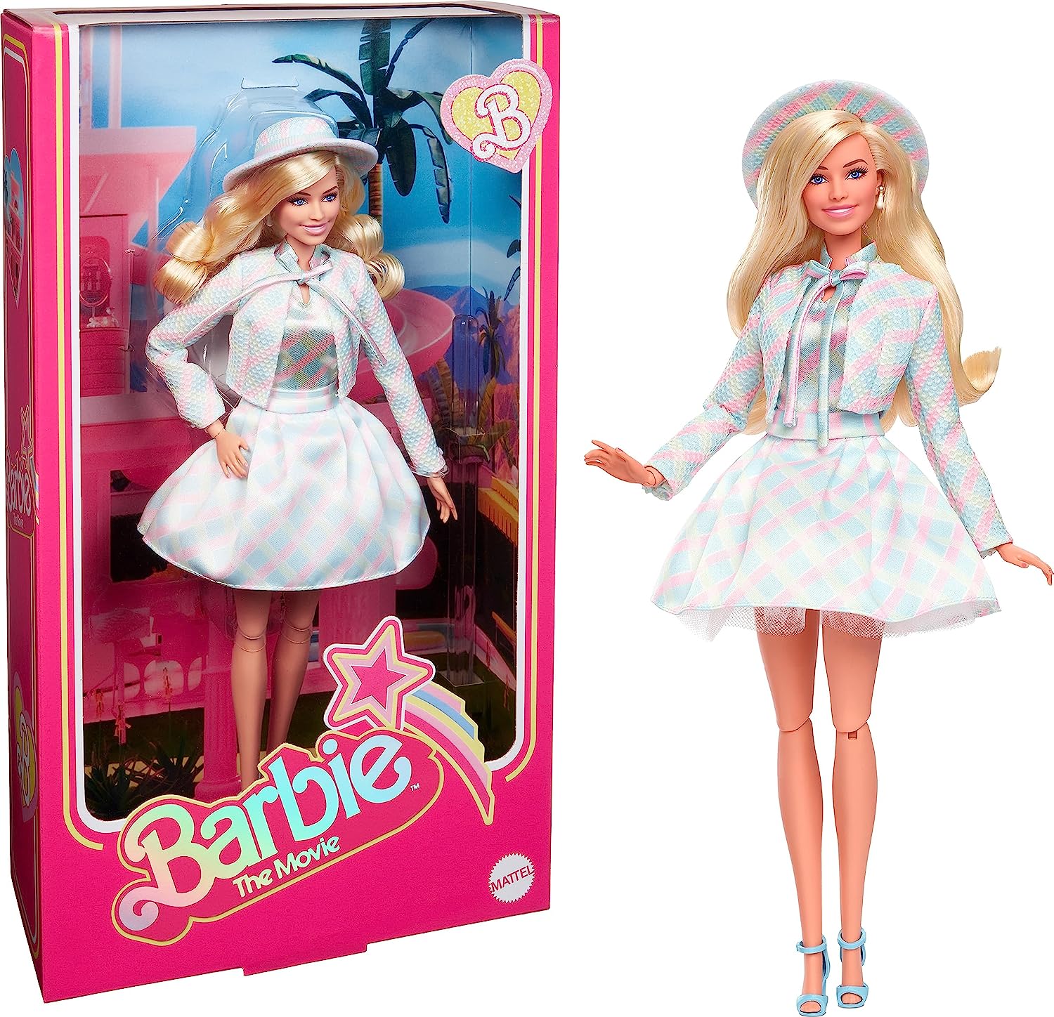 Barbie:the Movie Margot Robbie Dressplaid Collectible Doll